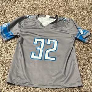 Gray and Blue Sports Jersey